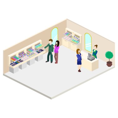İzometrik kozmetik mağazası