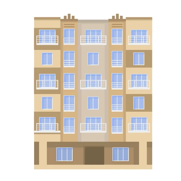 Ретро квартира дом — стоковый вектор