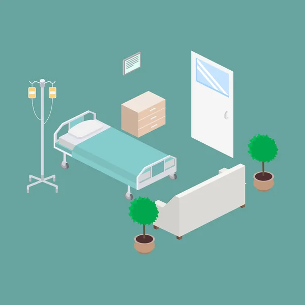Дизайн інтер'єру лікарні — стоковий вектор