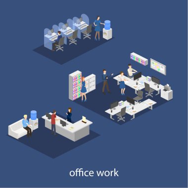 Ofis iç işçiler ile 