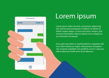 Mobil arama poster şablonu