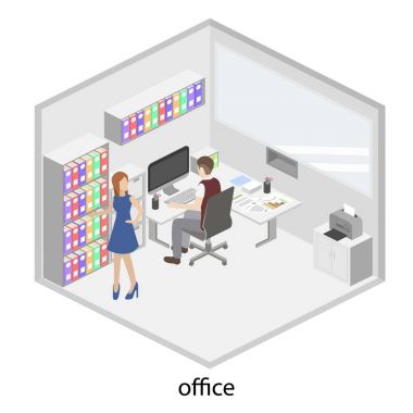 Ofis iç işçiler ile 