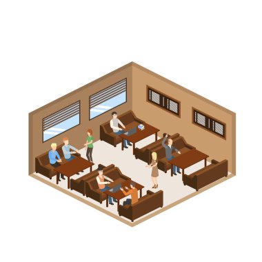 Cafe iç kişi simgesi