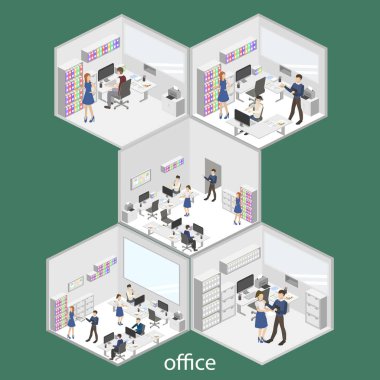 Ofis iç işçiler ile 