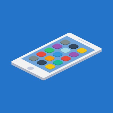 Karikatür akıllı telefon simgesi 