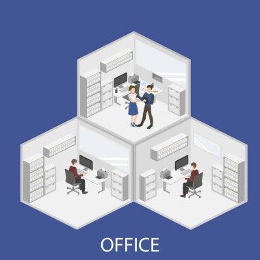 Ofis iç işçiler ile 