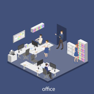 Ofis iç işçiler ile 