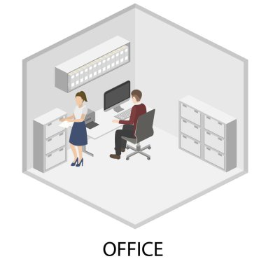 Ofis iç işçiler ile 