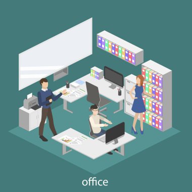 Ofis iç işçiler ile 
