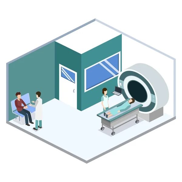 Krankenhauszimmereinrichtung — Stockvektor