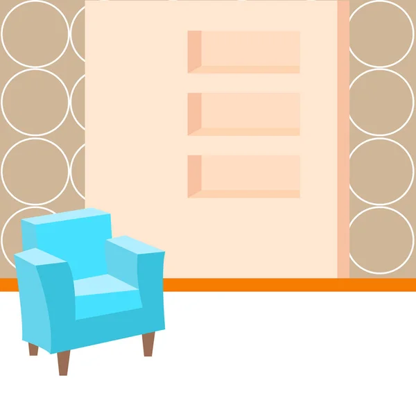 Prázdné obývací pokoj — Stockový vektor