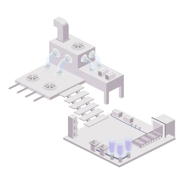 Icône de machine d'usine de dessin animé — Image vectorielle