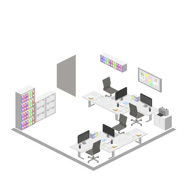 Interior vacío de la oficina — Vector de stock