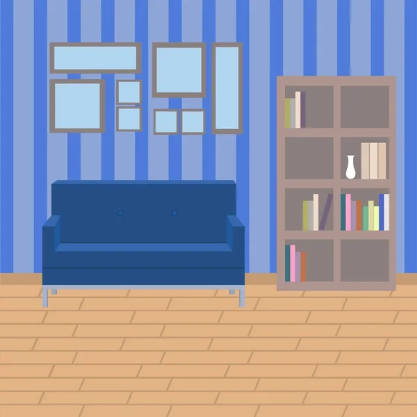 Prázdné obývací pokoj — Stockový vektor