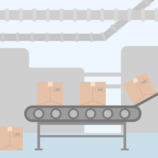 Desenhos animados máquina de fábrica —  Vetores de Stock