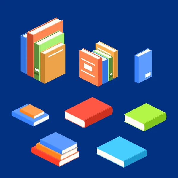 Colorful books icons — Stock Vector