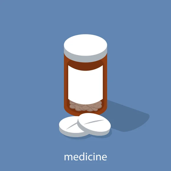 Embalagem de comprimidos com duas pílulas grandes — Vetor de Stock