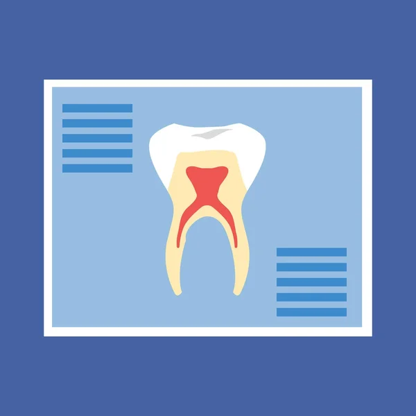 A fogászati fogat poszter — Stock Vector