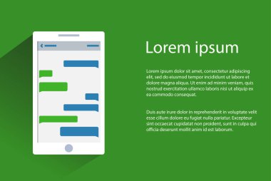 Mobil arama poster şablonu