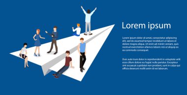 Kağıt Uçak iş takım 