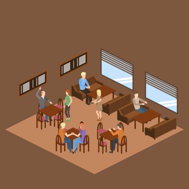 Cafe iç kişi simgesi