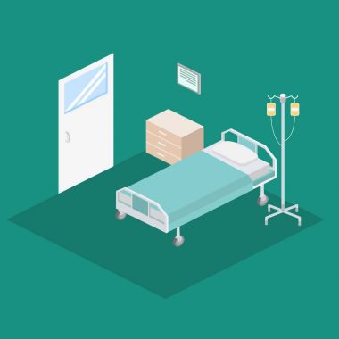 Boş Hastane koğuşunda iç