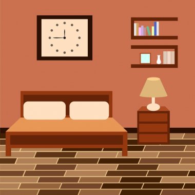 boş yatak odası iç