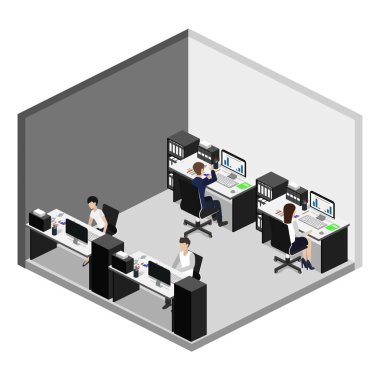 Ofis iç işçiler ile 