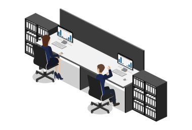 Ofis iç işçiler ile 