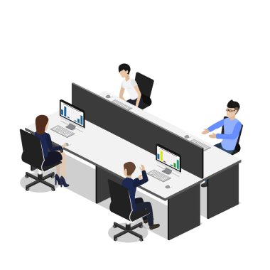 Ofis iç işçiler ile 