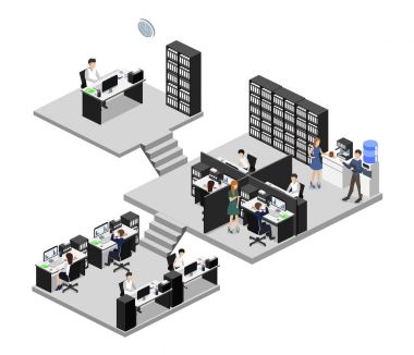 Office bölümü işyerleri ile