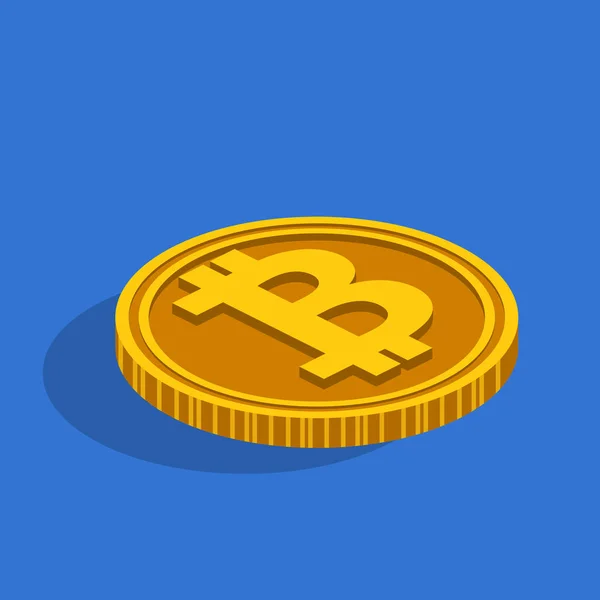 Konzept der Kryptowährung Bitcoin — Stockvektor