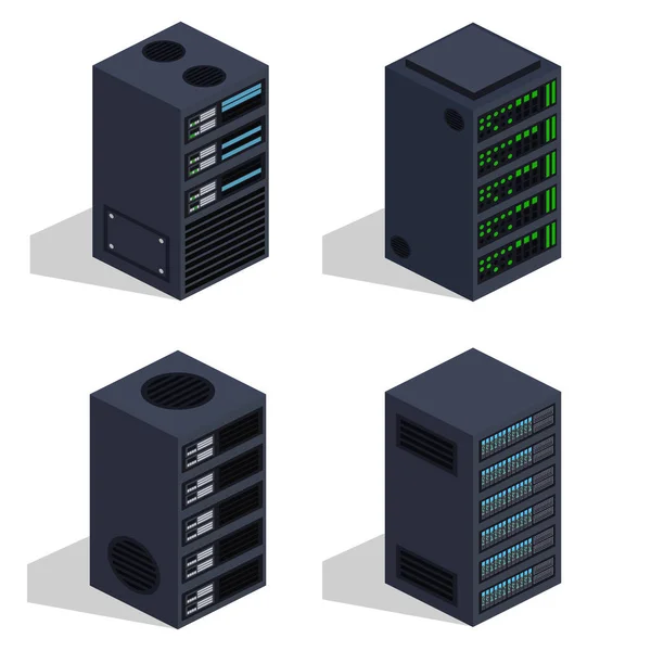 Rechenzentrum Serverraum — Stockvektor