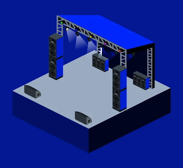 Objecten voor het creëren van festival — Stockvector