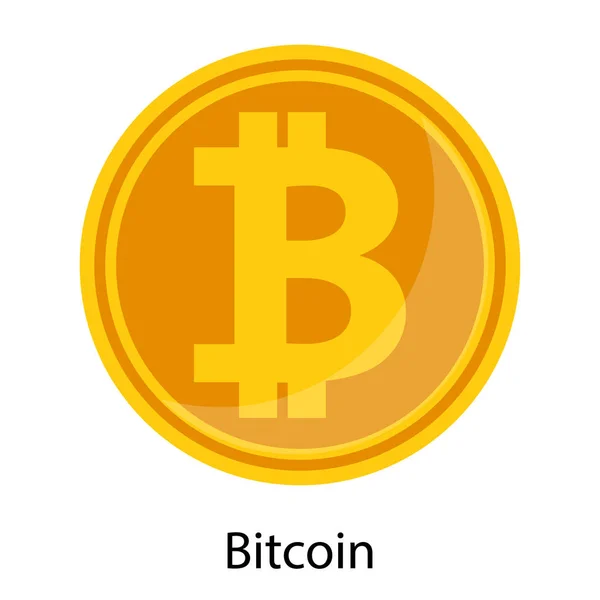 Kryptowährung Elektronische Münze Altcoin Bitcoin Flache Vektorabbildung — Stockvektor