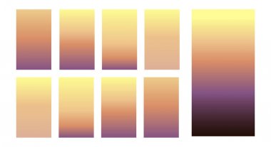 Renkli dikey gradyan arka planlar topluluğu