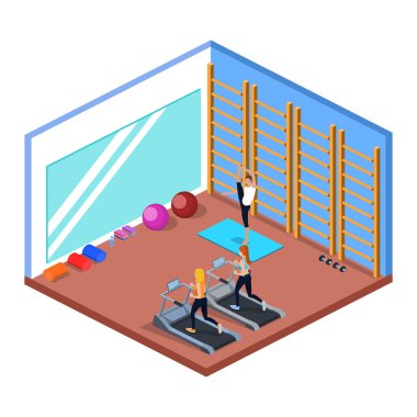İnsanlar spor yapıyorlar