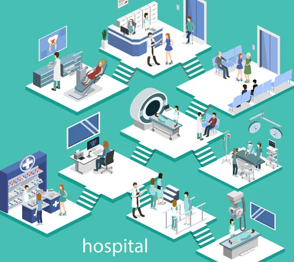 Coleção sobre conceitos de medicina —  Vetores de Stock