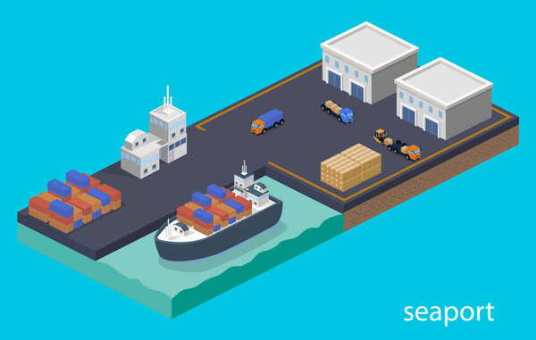 Склад и отгрузка на грузовое судно
