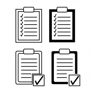 Lojistik görev listelerinin düz simgeler