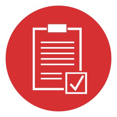 Infographic simgesi ile iş ve Web sitesi için denetim listesi