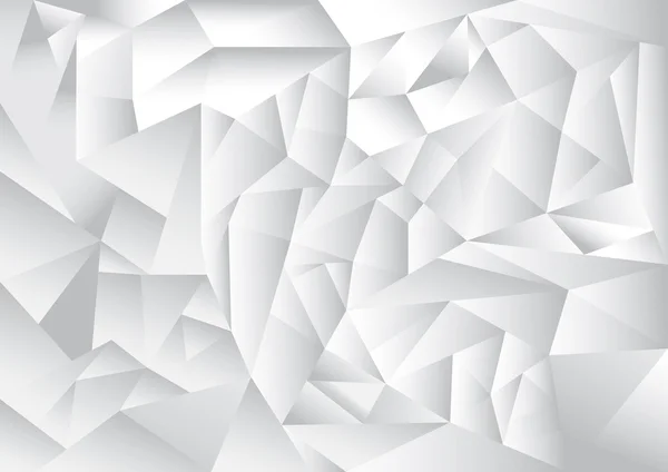 Motif polygone fond abstrait, thème blanc et gris, vecteur, illustration — Image vectorielle