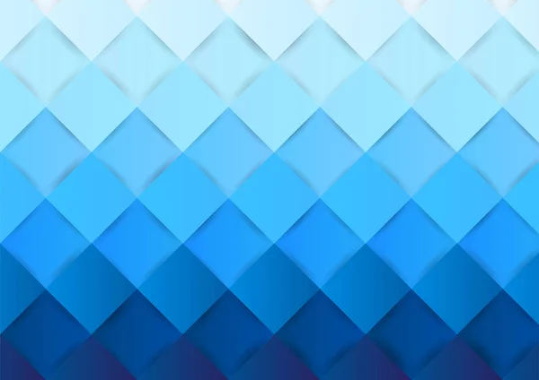 kare desen degrade mavi renk arka plan, vektör, kopya alanı metin, illüstrasyon, kağıt sanat ve origami