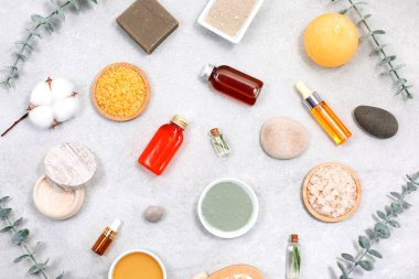 Spa seti ve doğal kozmetik ile güzellik kavramı