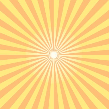 Güneş sunburst desen. vektör çizim
