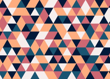 Renkli geometrik üçgen desen. Soyut vektör arka plan.