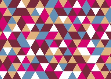 Renkli geometrik üçgen desen. Soyut vektör arka plan.