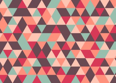 Renkli geometrik üçgen desen. Soyut vektör arka plan.