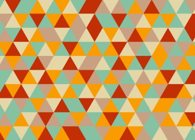 Renkli geometrik üçgen desen. Soyut vektör arka plan.