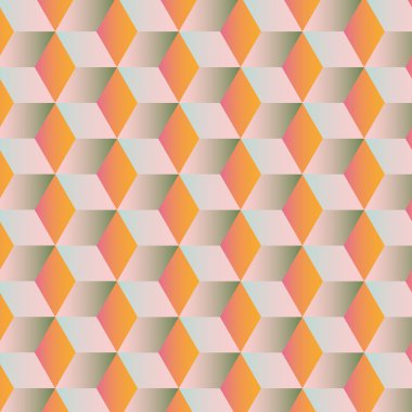 Küpleri ile soyut geometrik arka plan